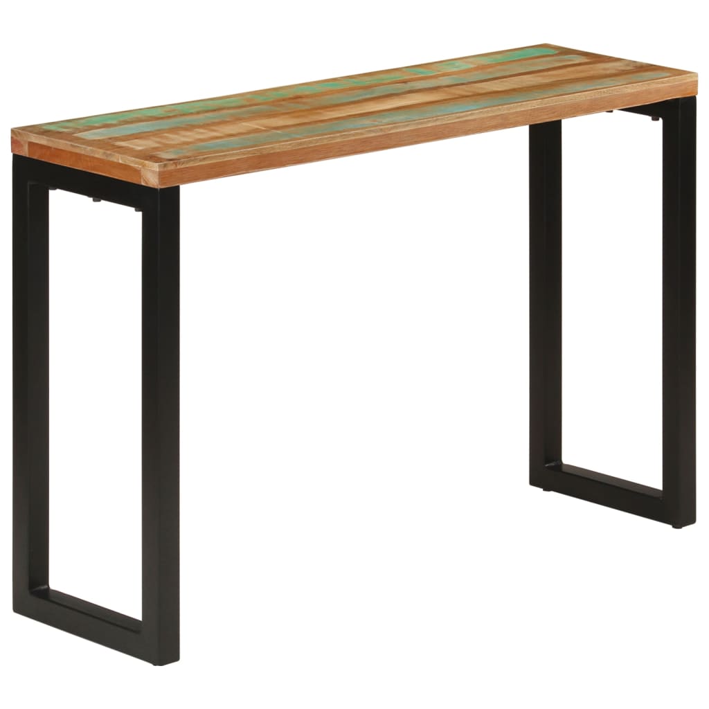 Table console 110x35x75 cm bois massif de récupération