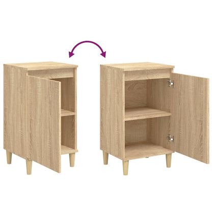 Tables de chevet 2pcs chêne sonoma 40x35x70cm bois d'ingénierie