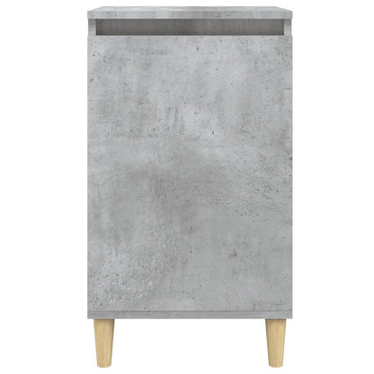 Table de chevet gris béton 40x35x70 cm bois d'ingénierie