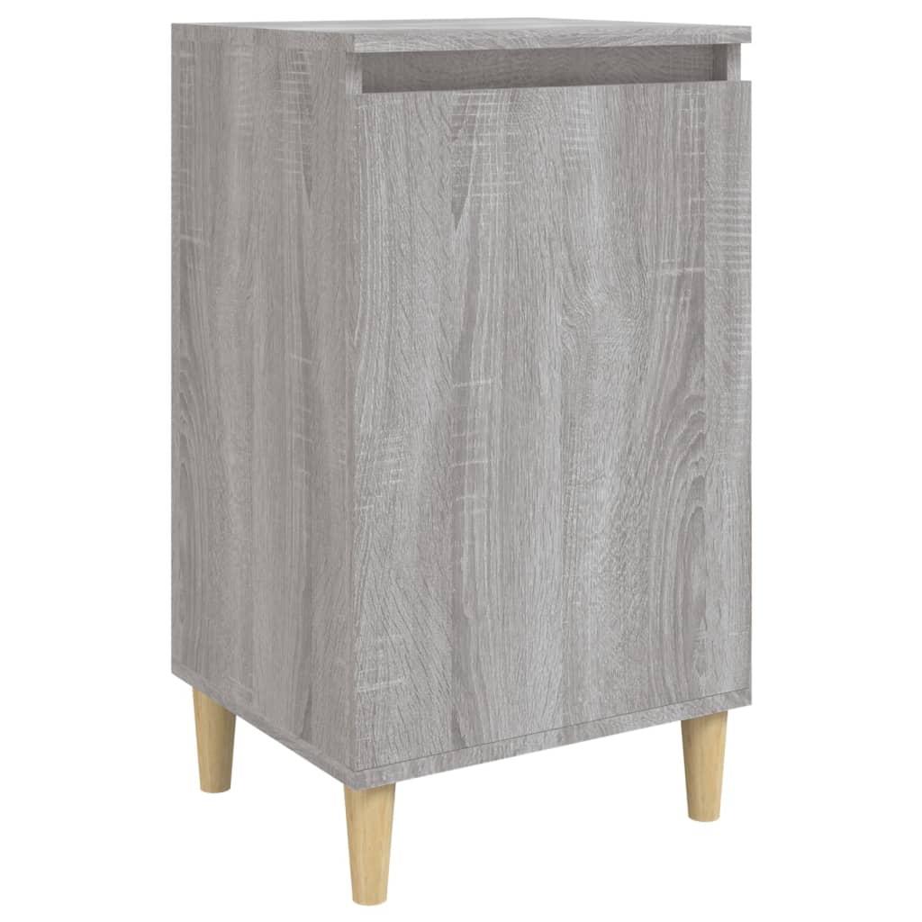 Table de chevet sonoma gris 40x35x70 cm bois d'ingénierie