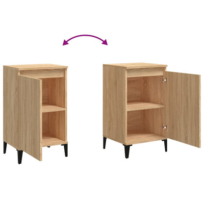 Tables de chevet 2pcs chêne sonoma 40x35x70cm bois d'ingénierie