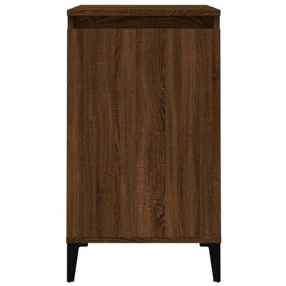 Table de chevet chêne marron 40x35x70 cm bois d'ingénierie