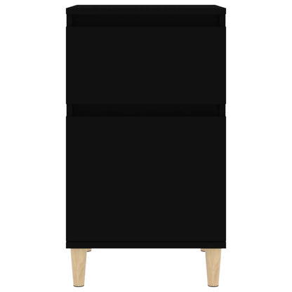 Tables de chevet 2 pcs noir 40x35x70 cm