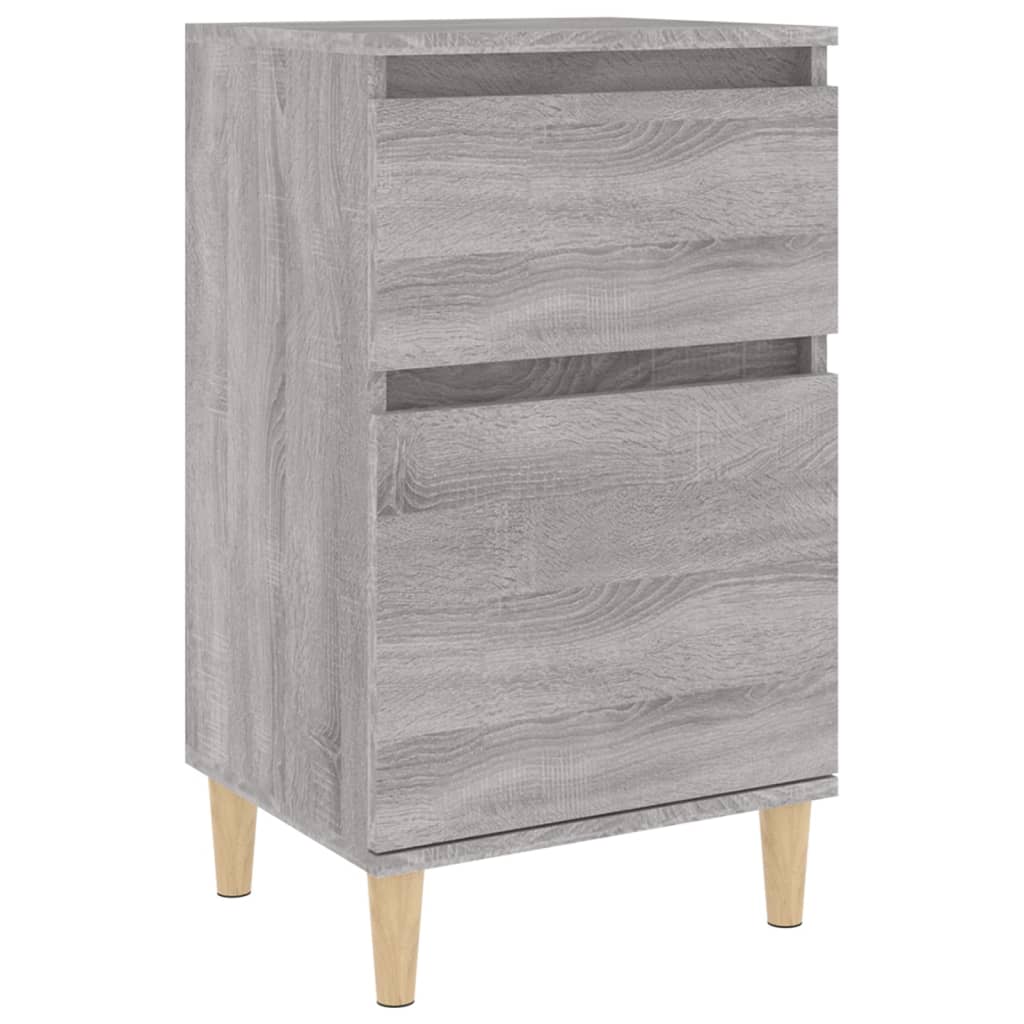 Table de chevet sonoma gris 40x35x70 cm