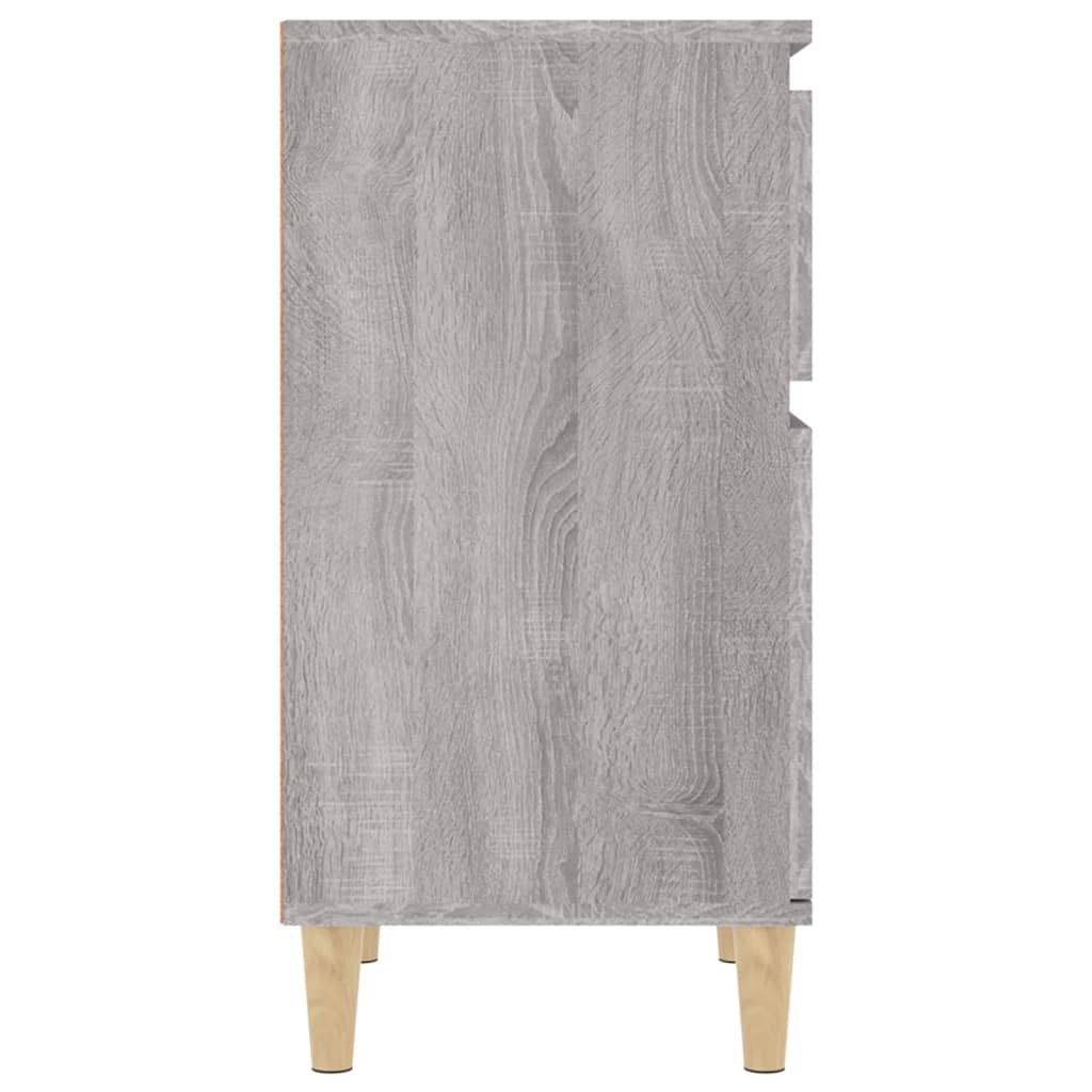 Table de chevet sonoma gris 40x35x70 cm