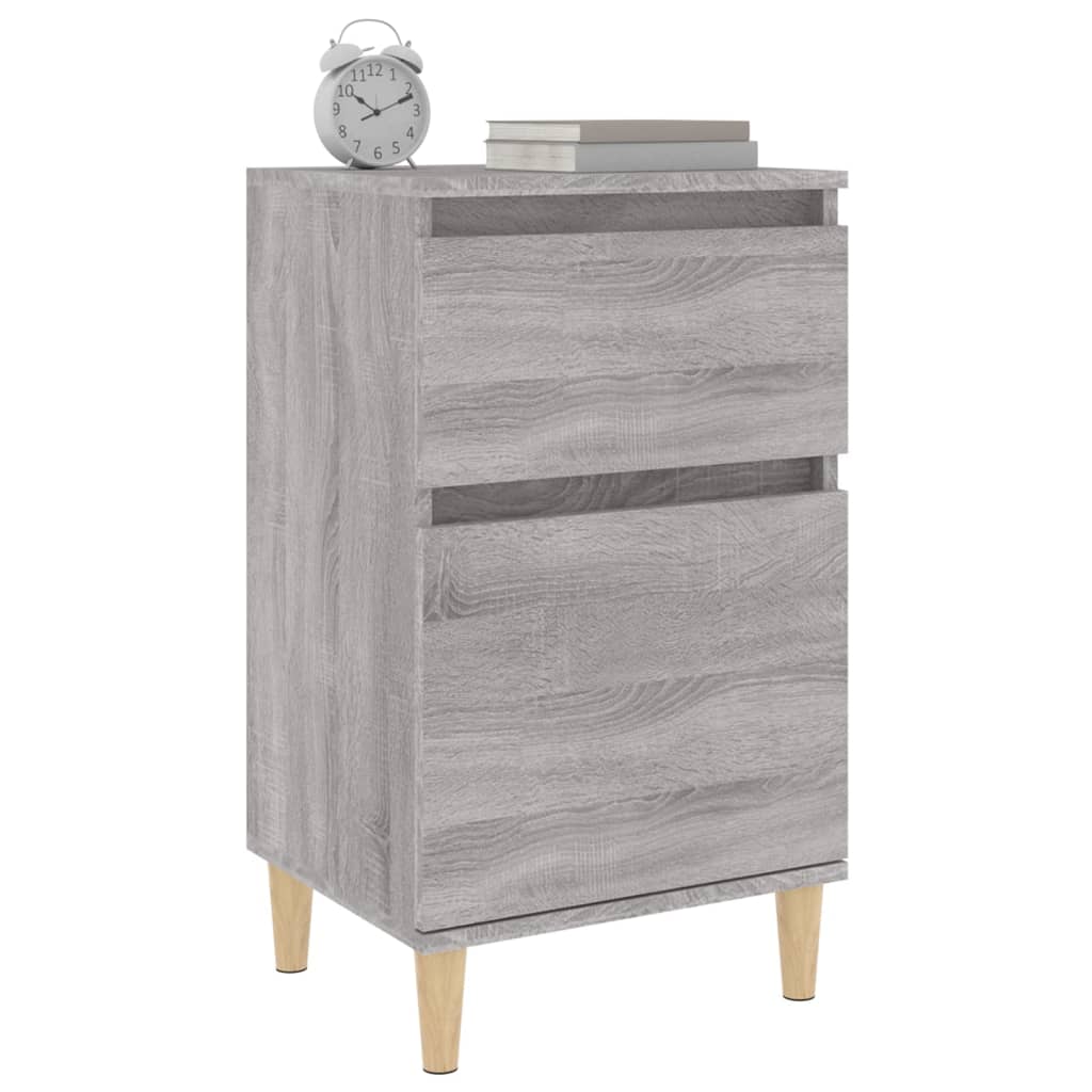 Tables de chevet 2 pcs sonoma gris 40x35x70 cm