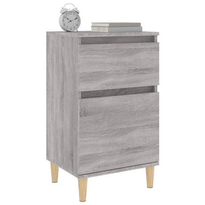 Tables de chevet 2 pcs sonoma gris 40x35x70 cm