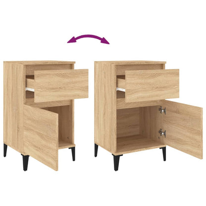 Tables de chevet 2 pcs chêne sonoma 40x35x70 cm