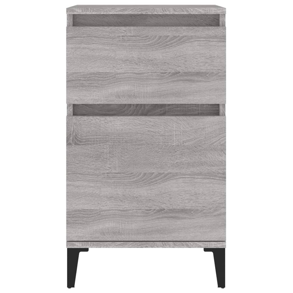 Table de chevet sonoma gris 40x35x70 cm