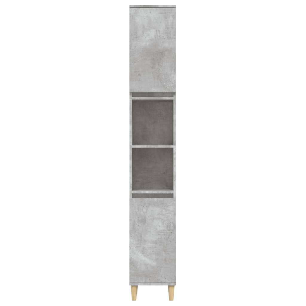 Armoire de salle de bain gris béton 30x30x190 cm