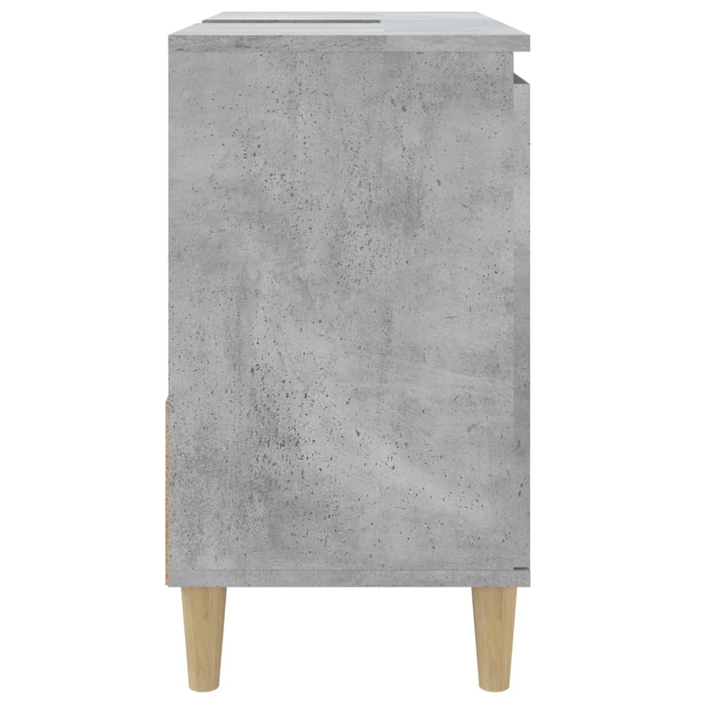 Armoire de salle de bain gris béton 65x33x60 cm