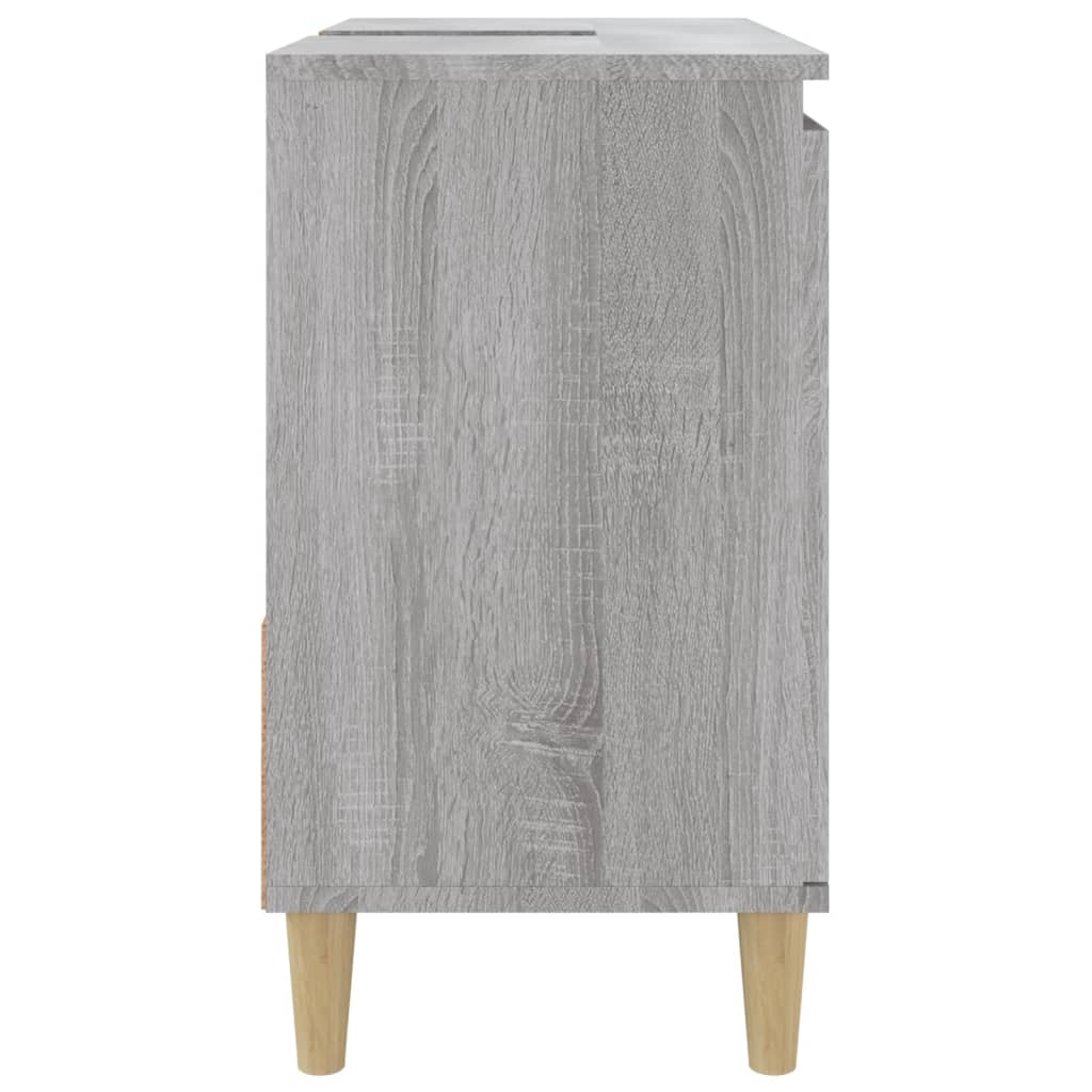 Armoire de bain sonoma gris 65x33x60 cm bois d'ingénierie