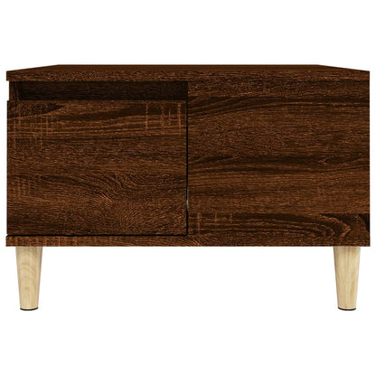 Table basse chêne marron 55x55x36,5 cm bois d'ingénierie