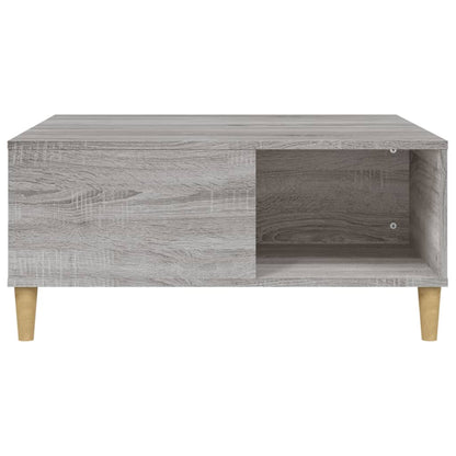 Table basse sonoma gris 80x80x36,5 cm bois d'ingénierie