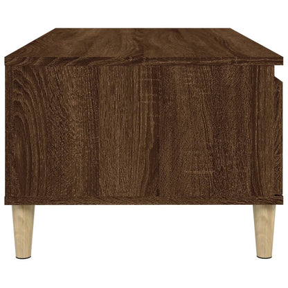 Table basse Chêne marron 90x50x36,5 cm Bois d'ingénierie