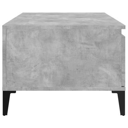 Table basse Gris béton 90x50x36,5 cm Bois d'ingénierie