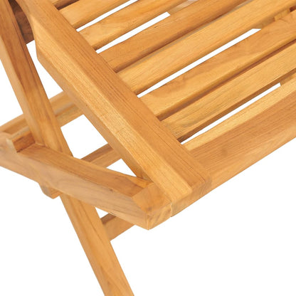 Chaises de jardin pliantes lot de 2 47x63x90cm bois massif teck