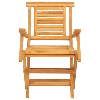 Chaises de jardin pliantes lot de 2 56x63x90cm bois massif teck