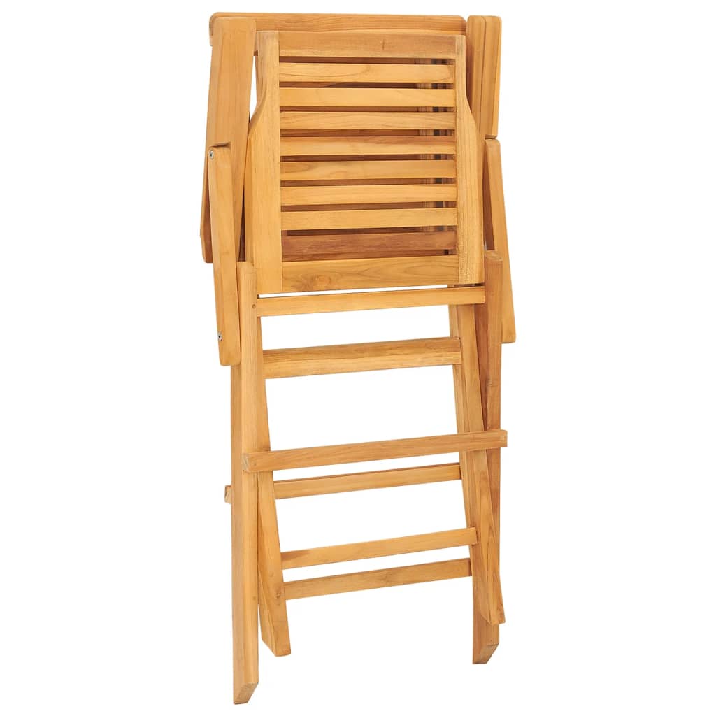 Chaises de jardin pliantes lot de 2 56x63x90cm bois massif teck