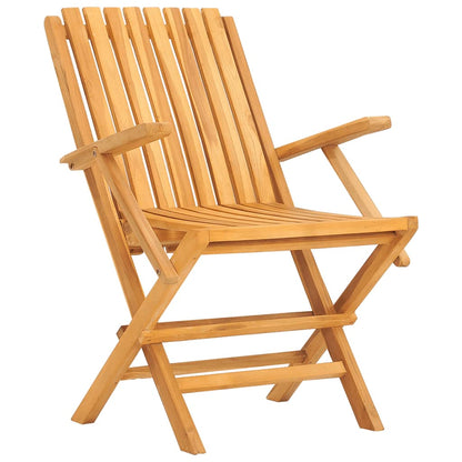 Chaises de jardin pliantes lot de 2 61x67x90cm bois massif teck