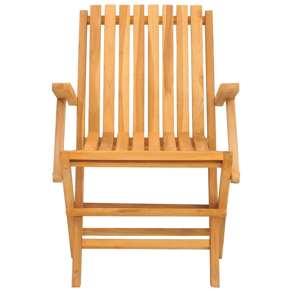 Chaises de jardin pliantes lot de 2 61x67x90cm bois massif teck