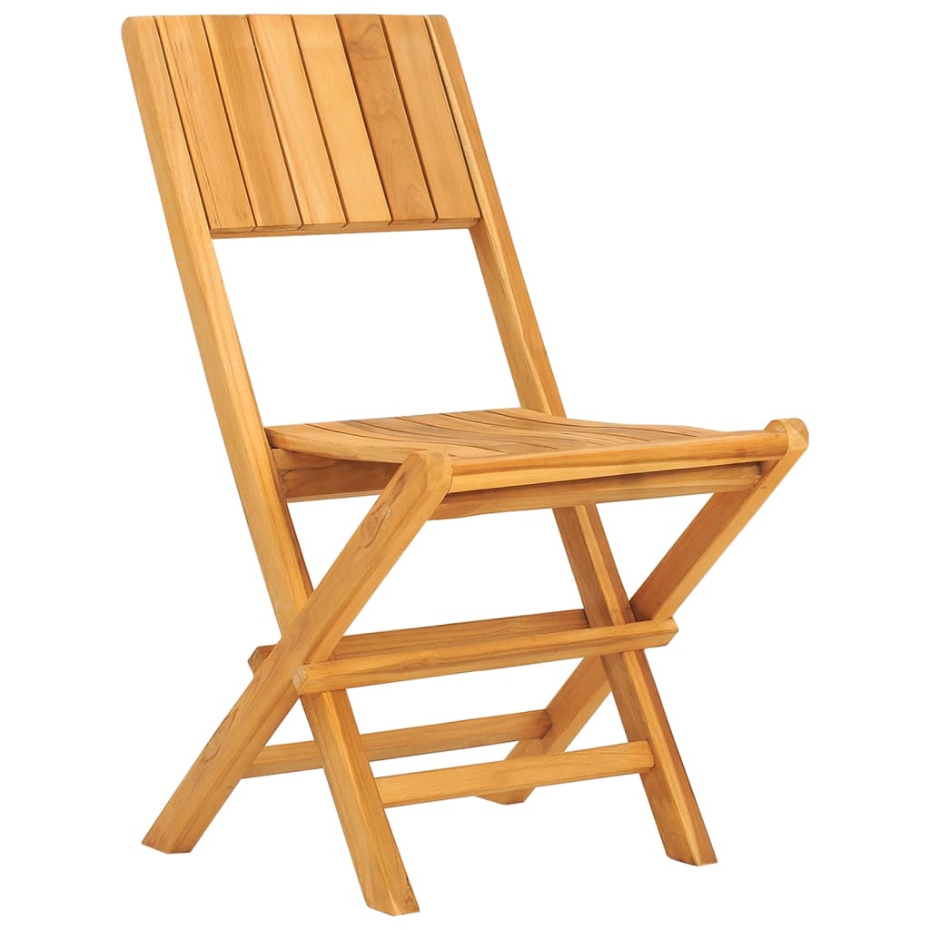 Chaises de jardin pliantes lot de 2 47x61x90cm bois massif teck