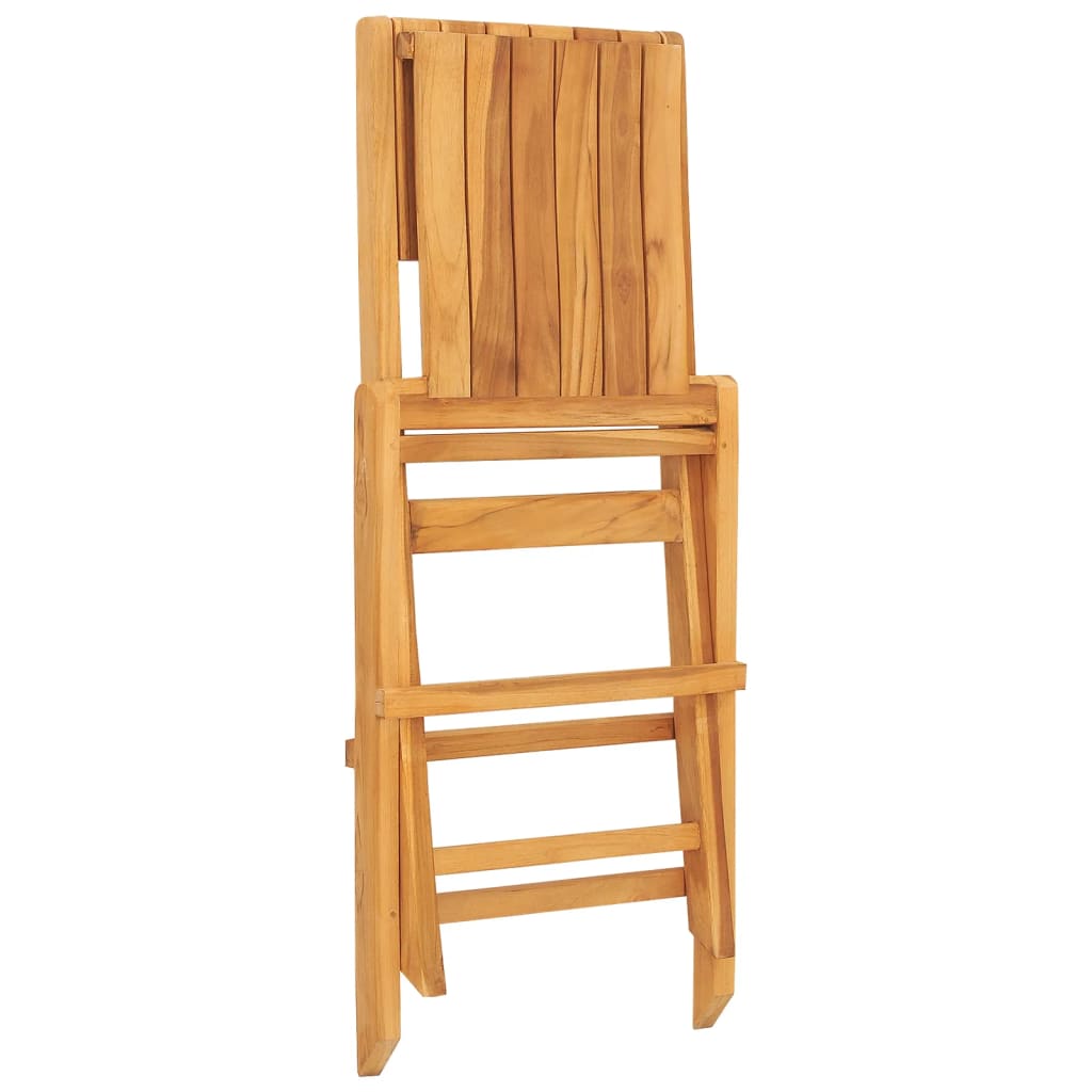 Chaises de jardin pliantes lot de 2 47x61x90cm bois massif teck