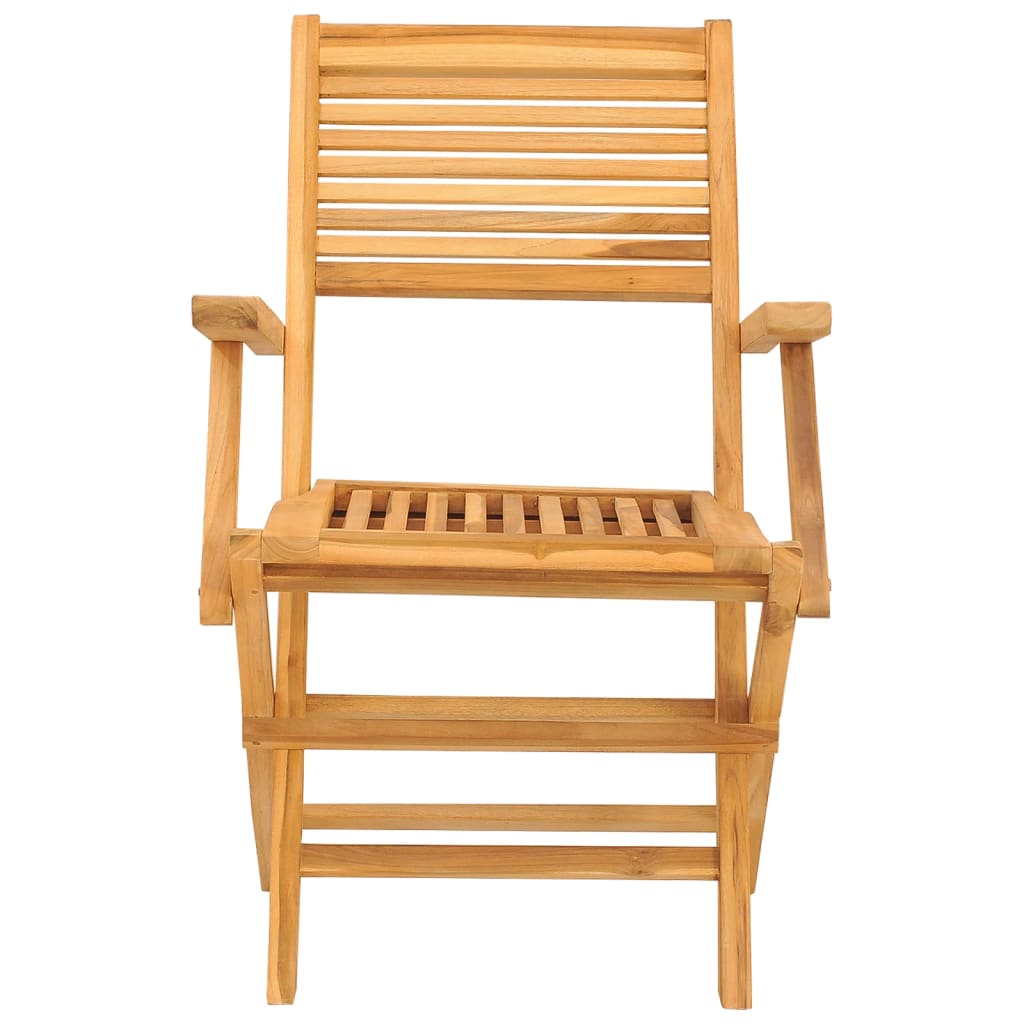 Chaises de jardin pliantes lot de 2 55x62x90cm bois massif teck