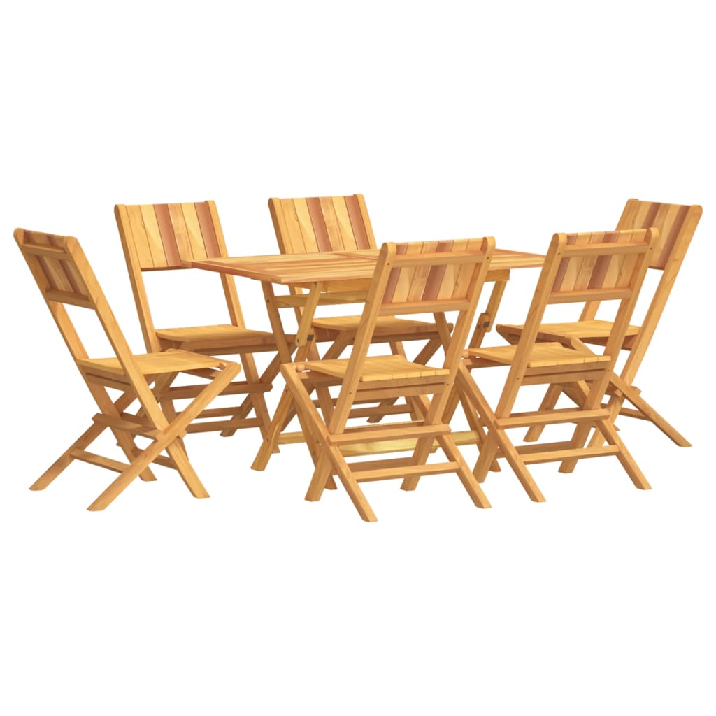 Ensemble à manger de jardin 7 pcs Bois de teck solide