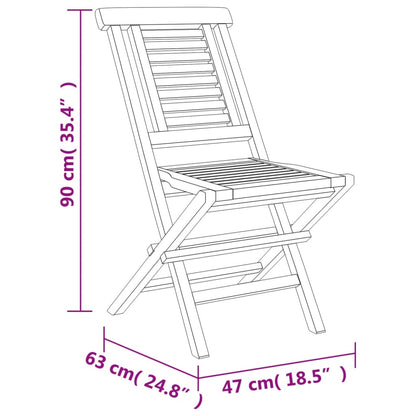 Ensemble à manger de jardin 5 pcs Bois de teck massif