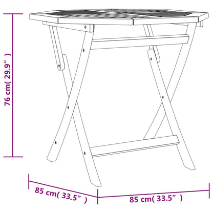 Ensemble à manger de jardin 5 pcs Bois de teck massif