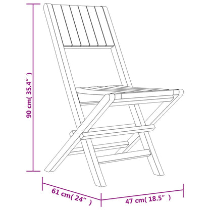 Ensemble à manger de jardin 5 pcs Bois de teck massif