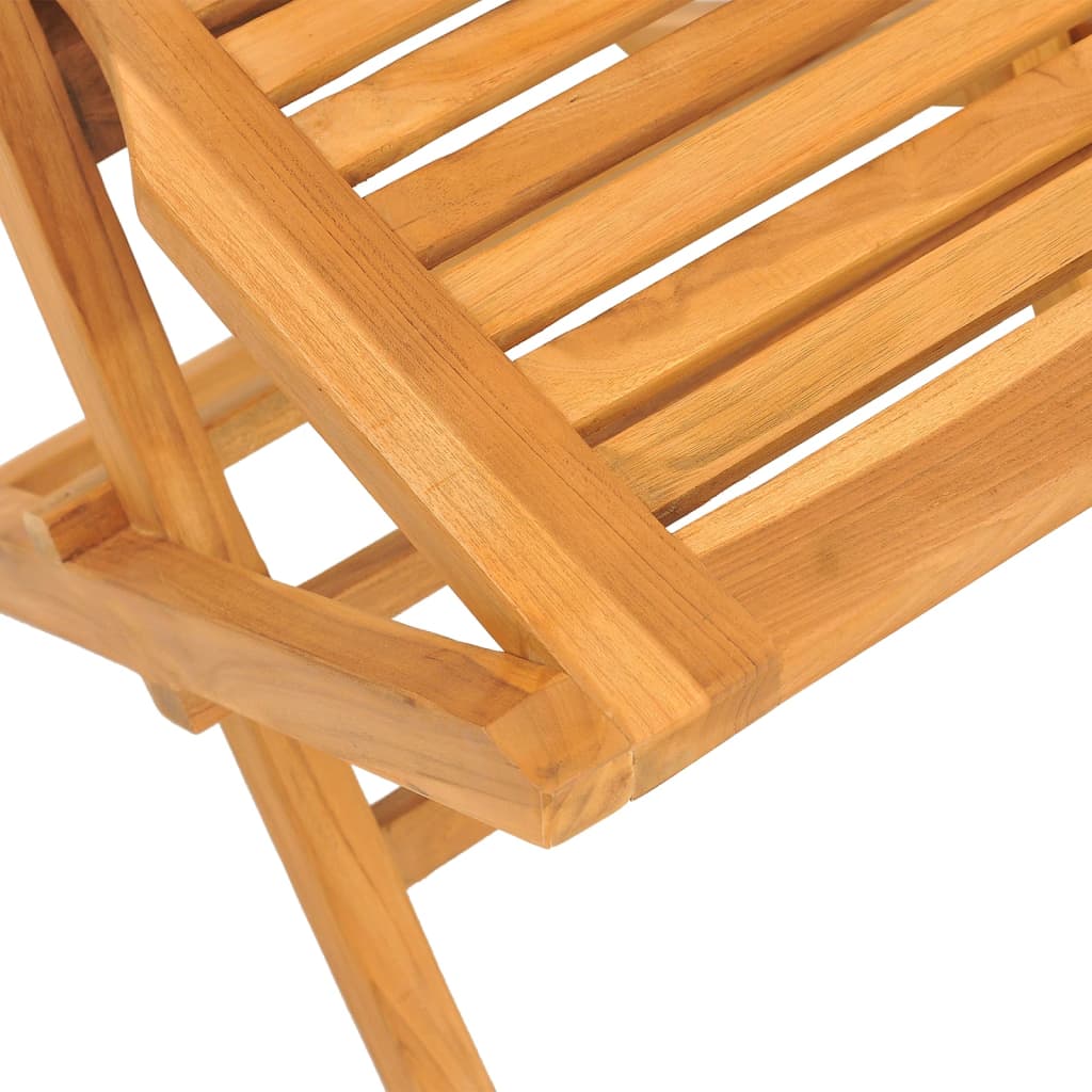 Chaises de jardin pliantes lot de 6 47x63x90cm bois massif teck