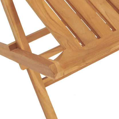 Chaises de jardin pliantes lot de 4 47x47x89cm bois massif teck