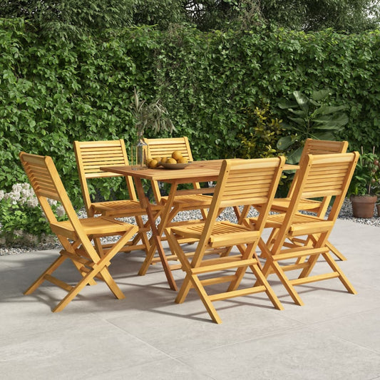 Chaises de jardin pliantes lot de 6 47x62x90cm bois massif teck