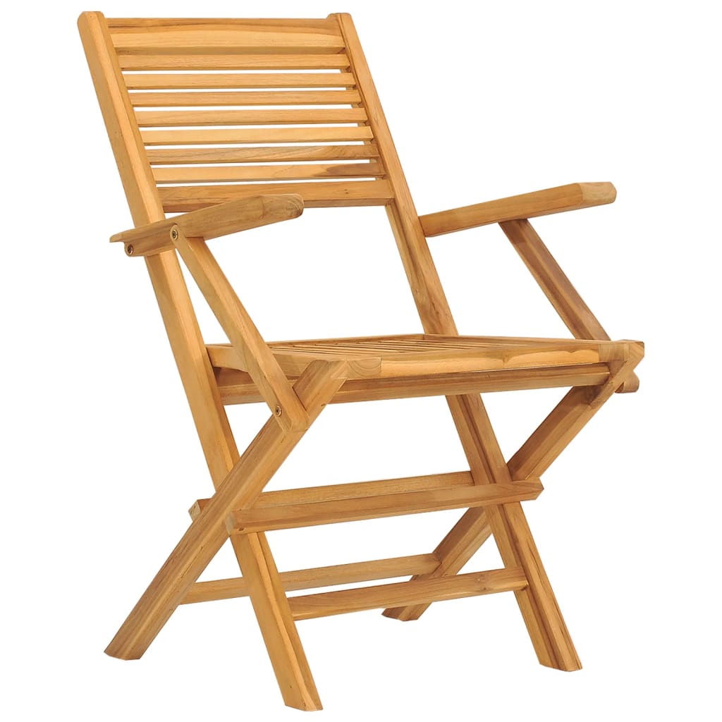 Chaises de jardin pliantes lot de 8 55x62x90cm bois massif teck