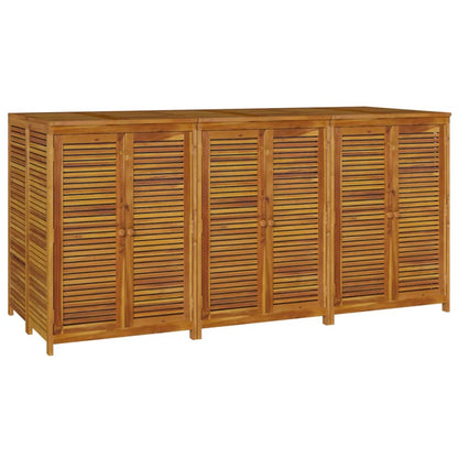 Boîte de rangement de jardin 210x87x104 cm bois massif d'acacia