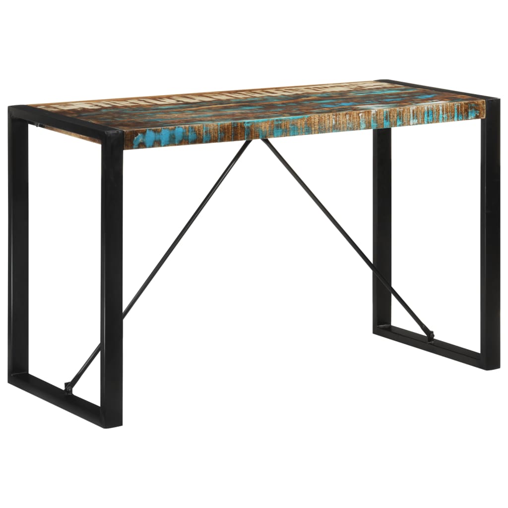 Table à manger 120x55x76 cm bois massif de récupération