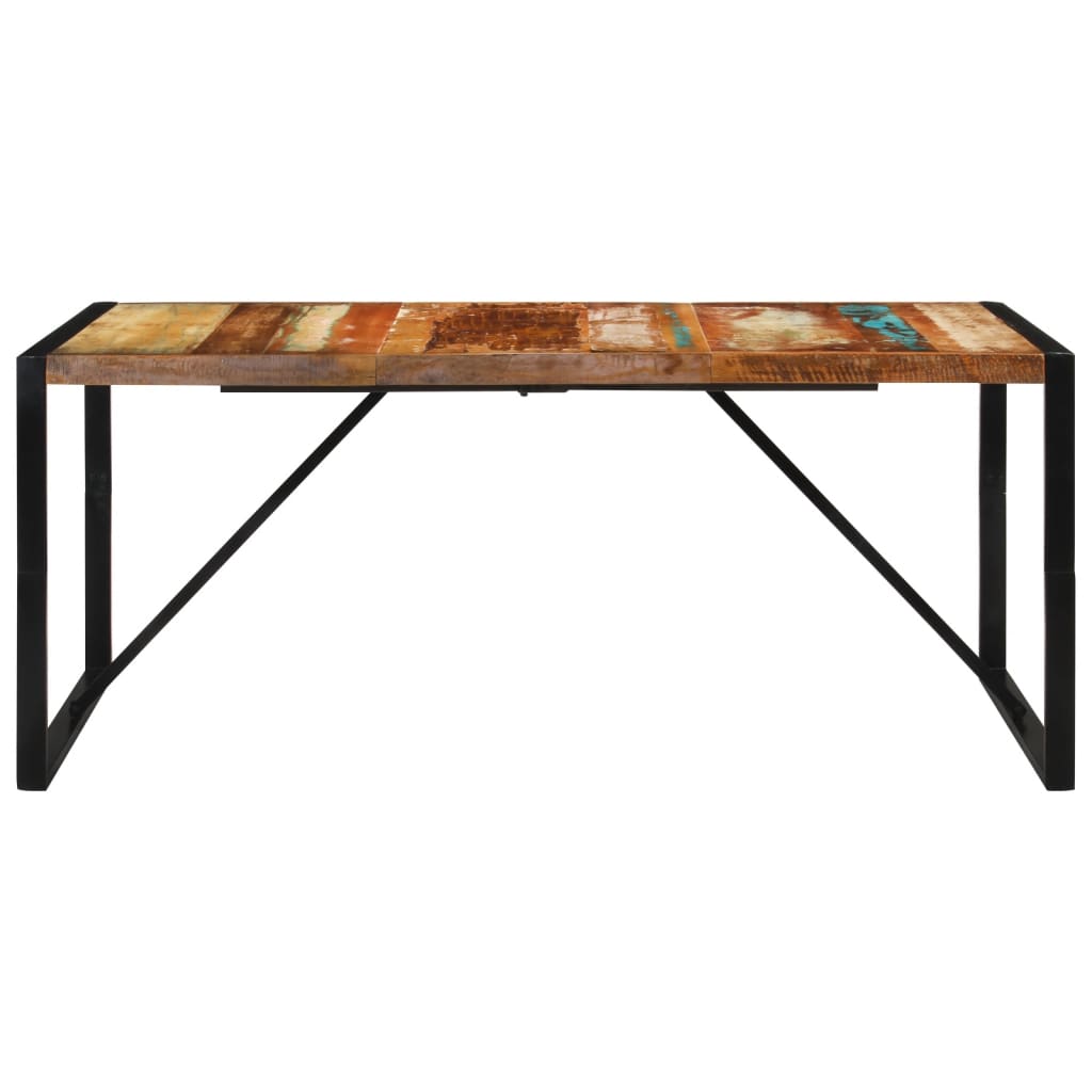 Table à manger 175x90x76 cm bois massif de récupération