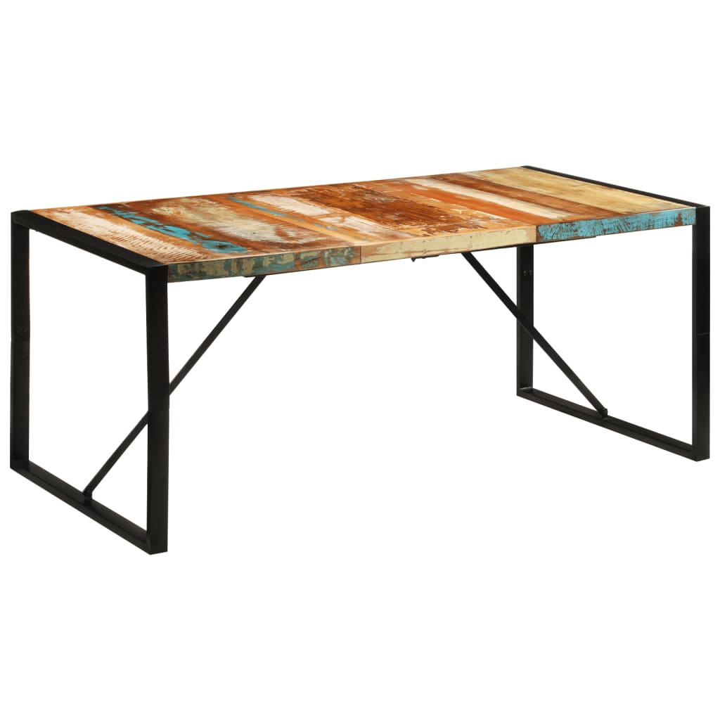 Table à manger 175x90x76 cm bois massif de récupération