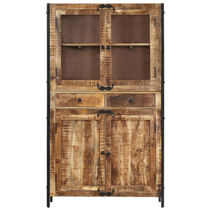 vidaXL Buffet 100x40x175 cm bois de manguier brut massif