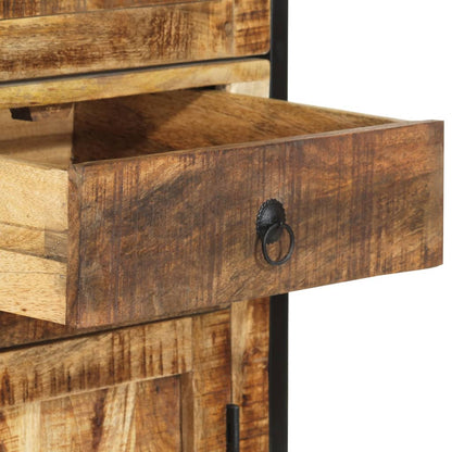 vidaXL Buffet 100x40x175 cm bois de manguier brut massif