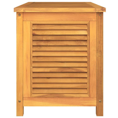 Boîte de rangement de jardin et sac 90x50x58cm bois massif teck