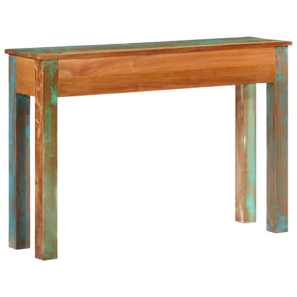 Table console 110x30x75 cm bois massif de récupération