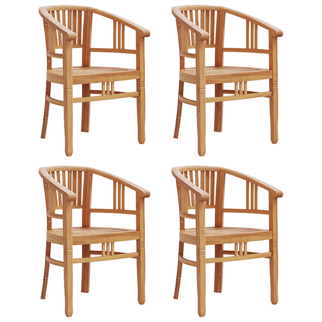 Ensemble à manger de jardin 5 pcs Bois de teck massif