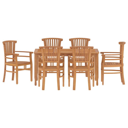 Ensemble à manger de jardin 7 pcs Bois de teck solide