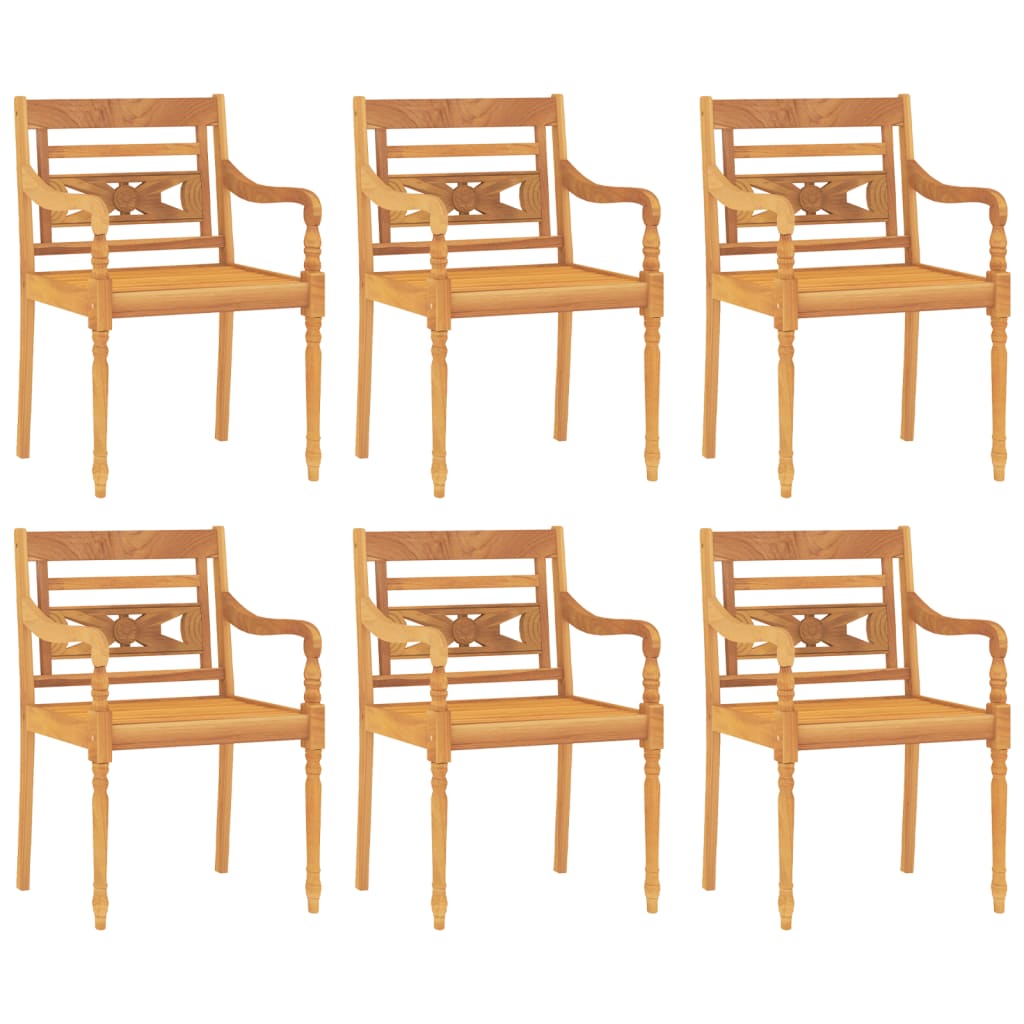 Ensemble à manger de jardin 7 pcs Bois de teck solide