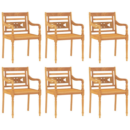 Ensemble à manger de jardin 7 pcs Bois de teck solide