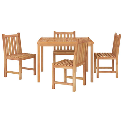 Ensemble à manger de jardin 5pcs Bois de teck massif