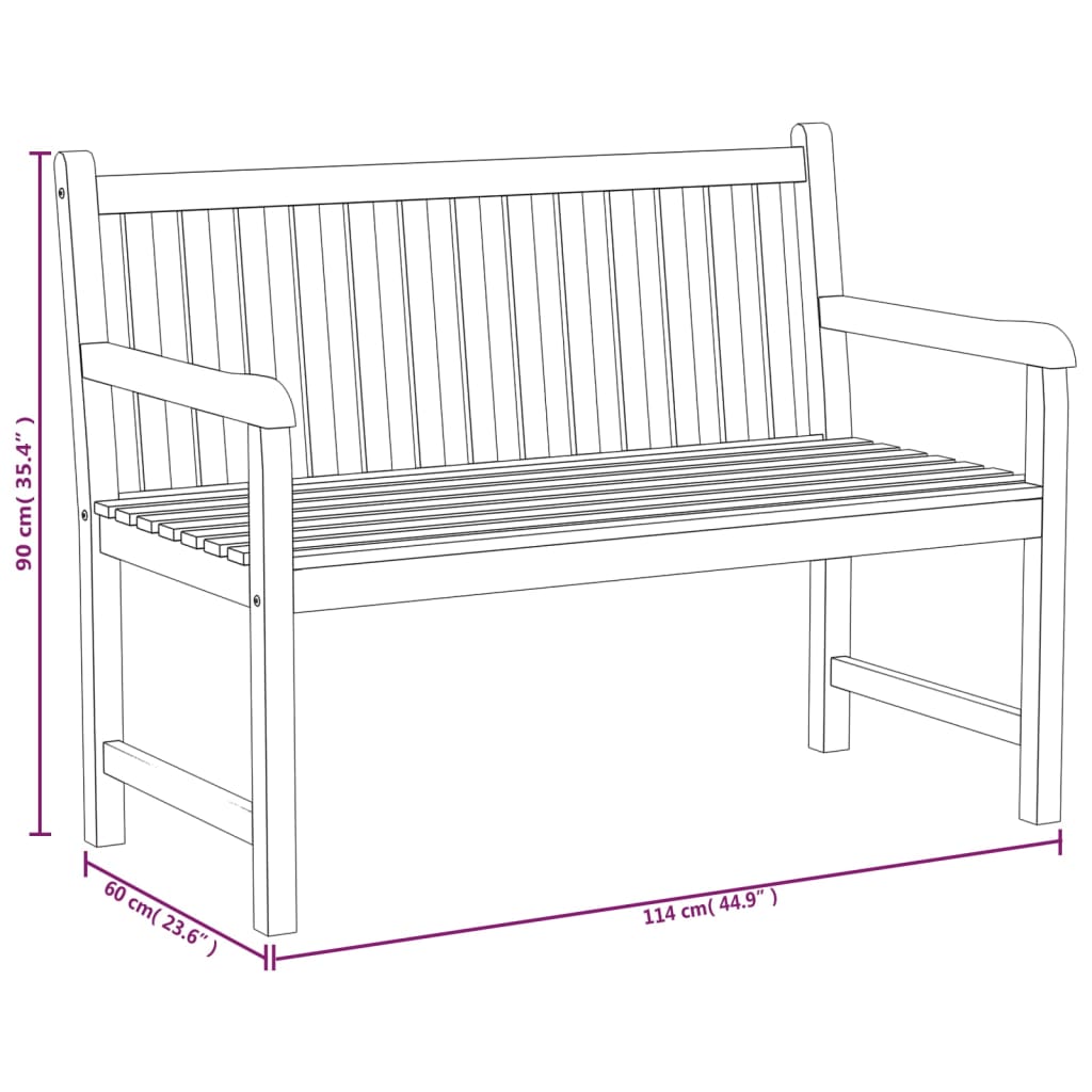 Ensemble à manger de jardin 3 pcs Bois de teck massif